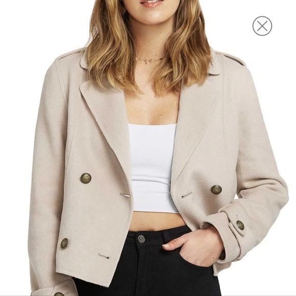 Belle and Bloom Military Wool Peacoat - Picture 1 of 5